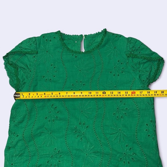 💚 SHEIN Eyelet Puff Sleeve Top (XL) - Picture 3 of 4